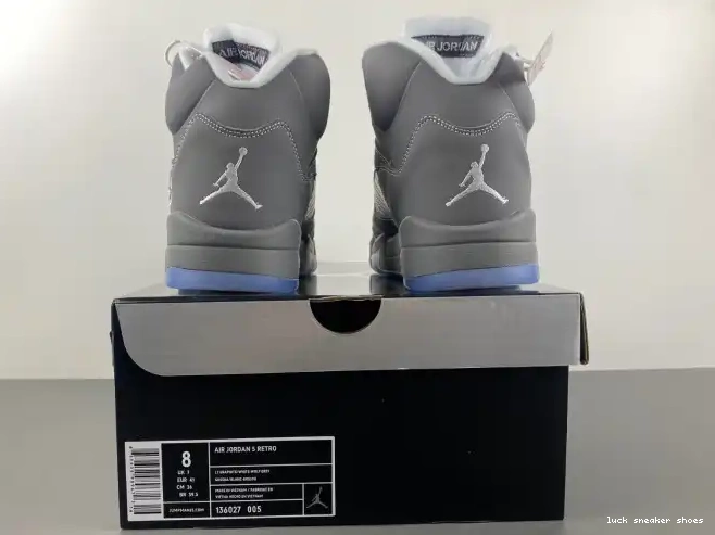 Rep LUCY 136027-005 Retro Wolf Grey 5 Jordan Air 0610